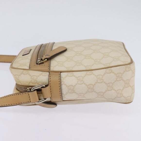 GUCCI GG Supreme Shoulder Bag PVC Beige Gold - Picture 5 of 16